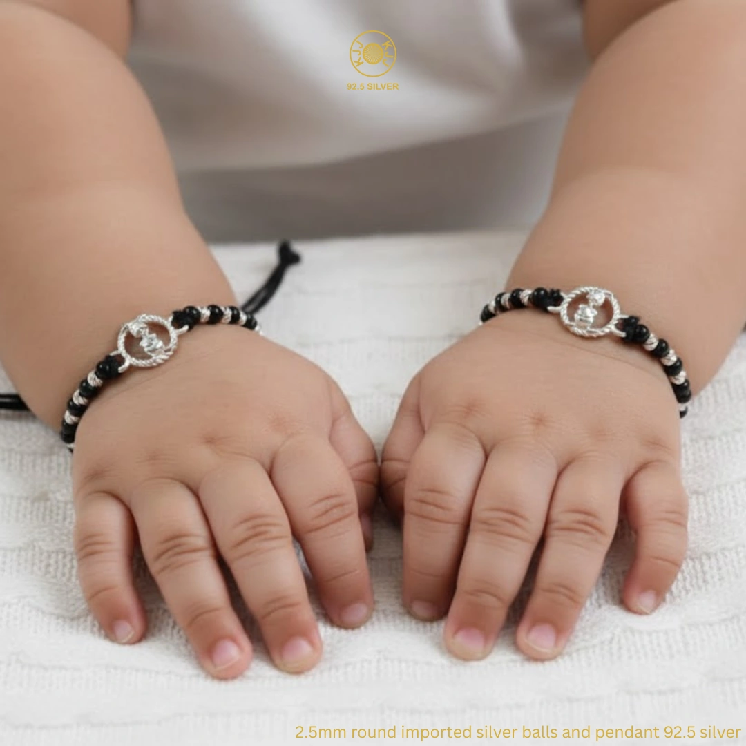 KJJ Divine Laddu Gopal 92.5 Sterling Silver Baby Nazariya